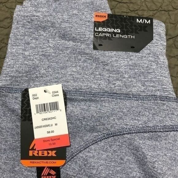 NWT RBX leggings capri length size M - Picture 6 of 6